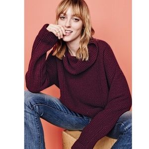 Free People Sidewinder Waffle Knit Sweater